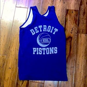 1980s Vintage Pistons muscle shirt
